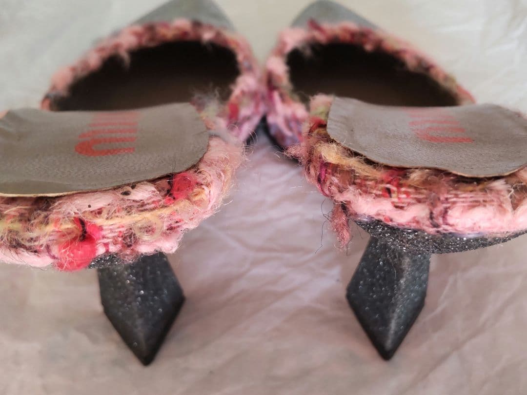 MIU MIU ミュール 36ハーフ 希少 レア Y2K ヴィンテージ ツイード