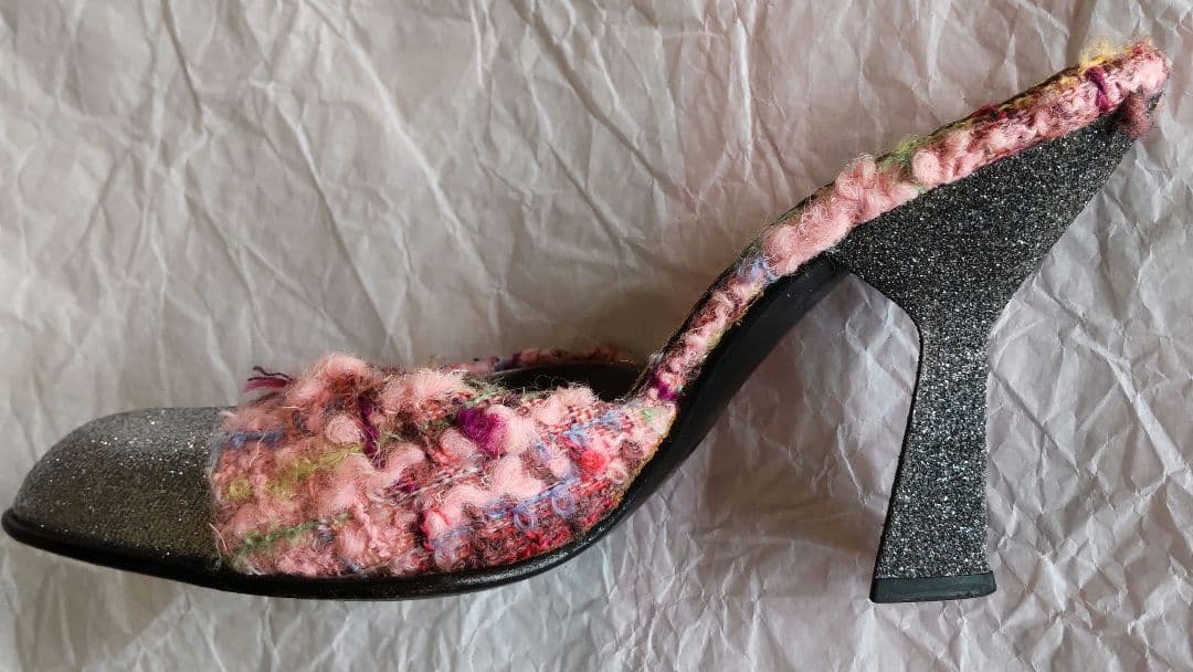 MIU MIU ミュール 36ハーフ 希少 レア Y2K ヴィンテージ ツイード