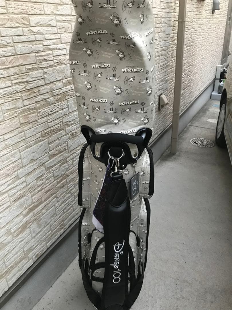 Lyny Disney100 ミッキーマウス キャディバッグ グレー・ブラック