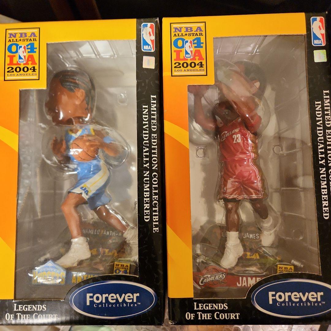 2体セット　ボブルヘッド　NBA　レブロン　カーメロ　2004　ルーキー