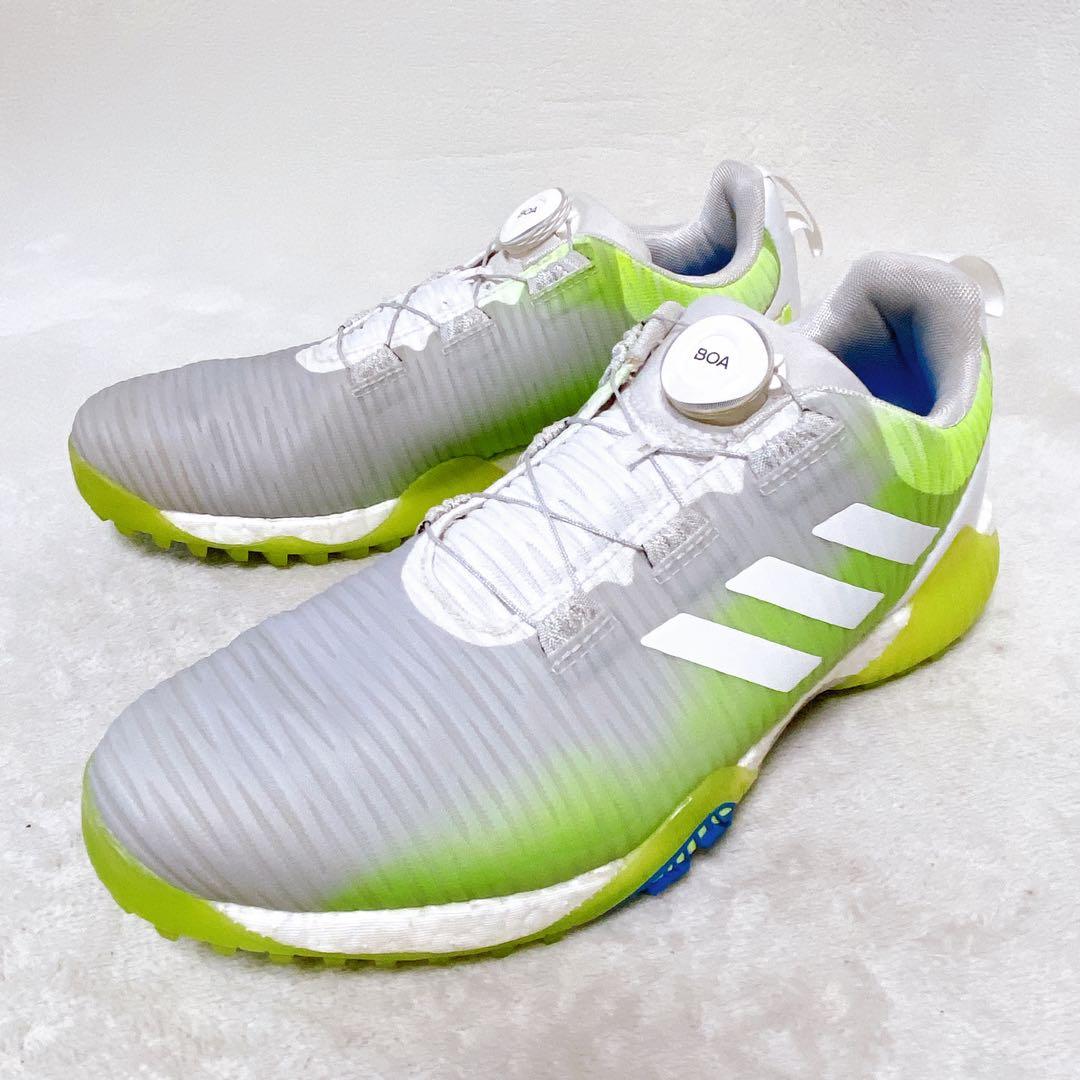 adidas　コードカオスBOA　ゴルフシューズ　26.5cm　スパイクレス　緑