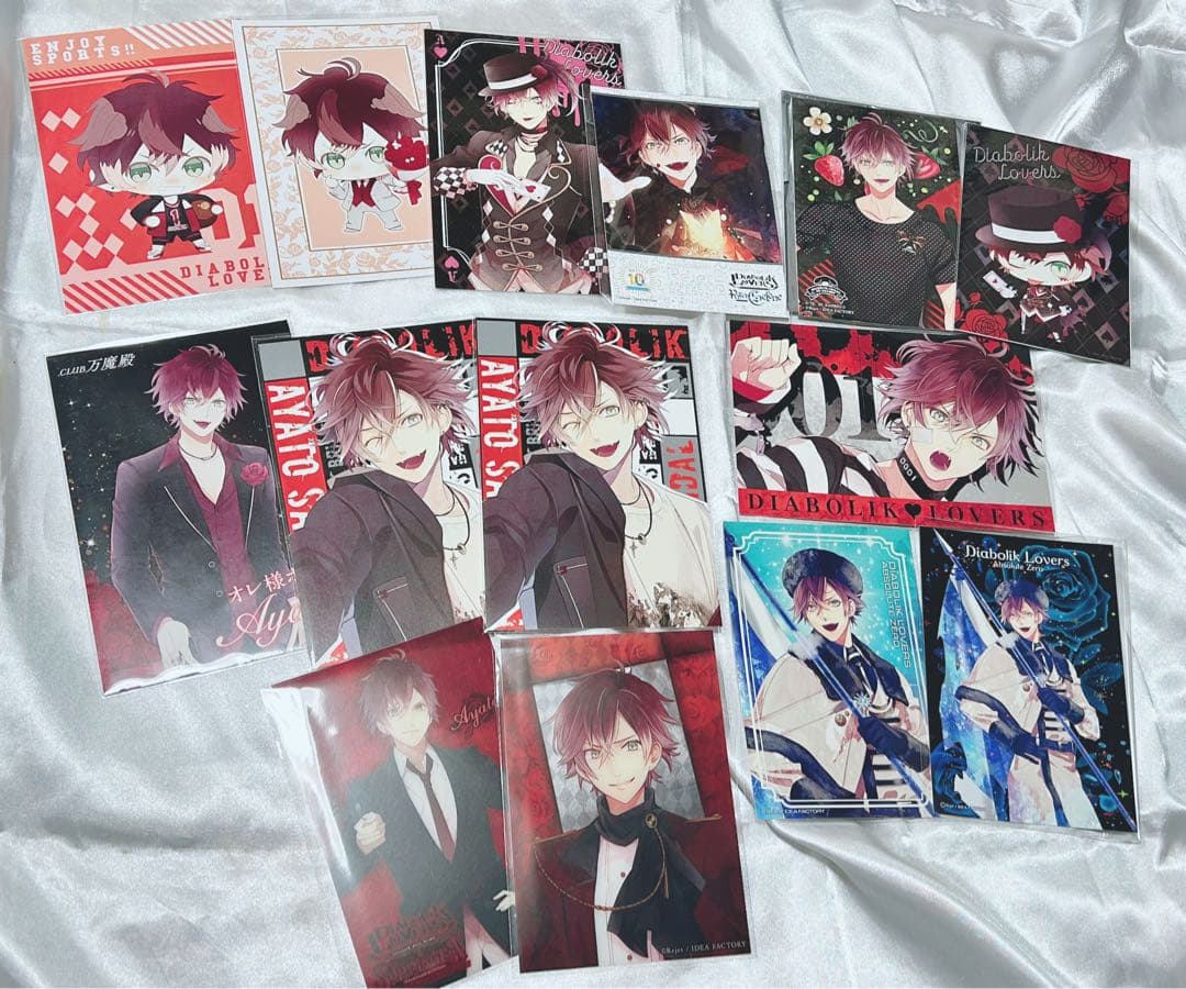 DIABOLIKLOVERS逆巻アヤト 缶バッジ,デスパレードリング他まとめ売り