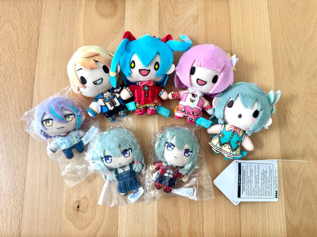 プロセカ ワンダショ ふわぷちvol.1 セガラッキーくじ ぬいぐるみ7点セット