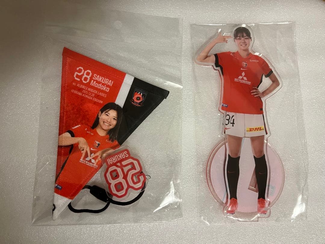 浦和レッズレディース マッチデーミニガーランド キーホルダー 櫻井まどか