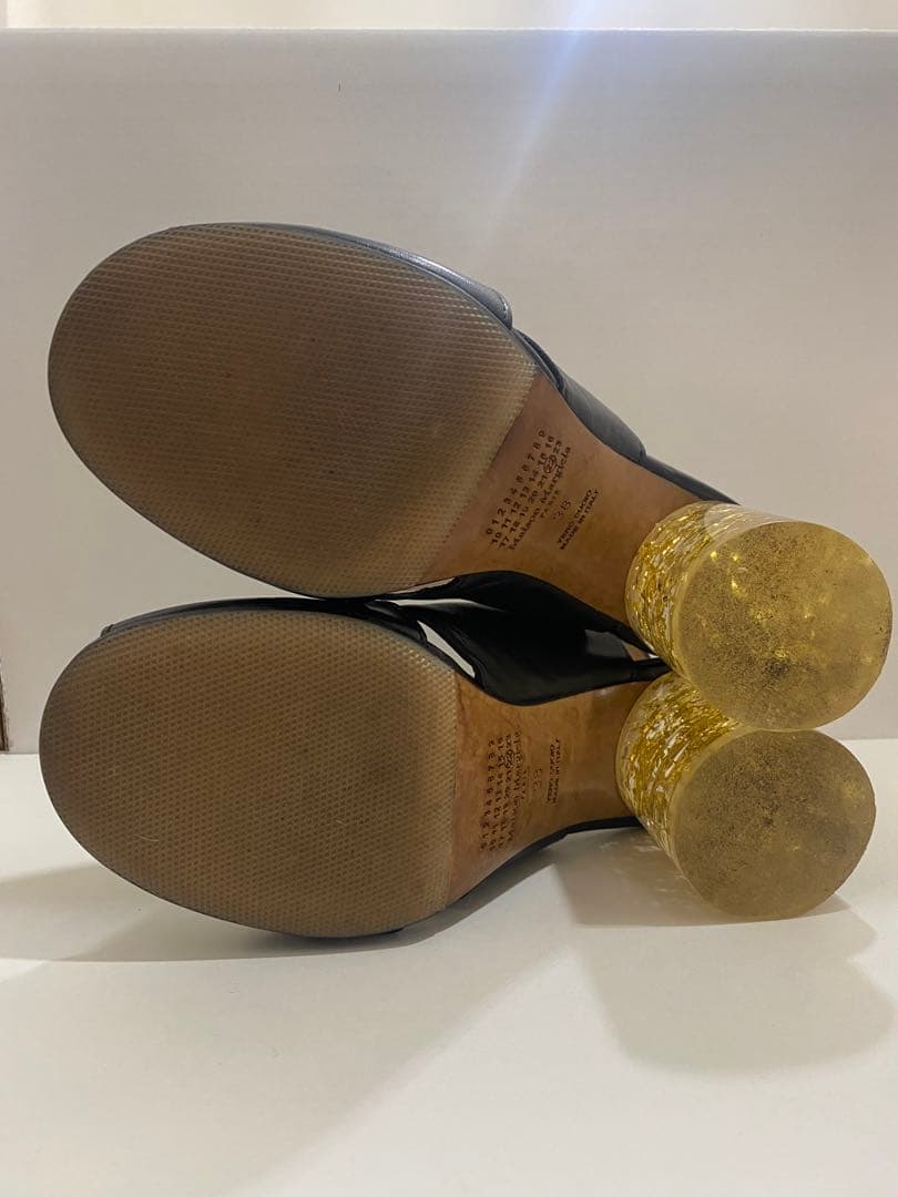 マルジェラ　サイズ38　クリアヒール　サンダル