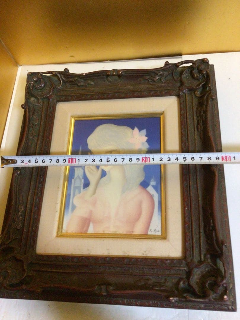 安食一雄『花飾』額縁がお洒落