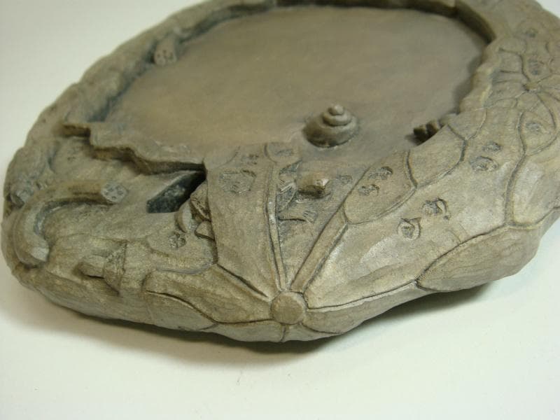 硯■端渓 亀 貝 蓮 書道道具 硯石 古玩 古美術 時代物 骨董品 希少！■