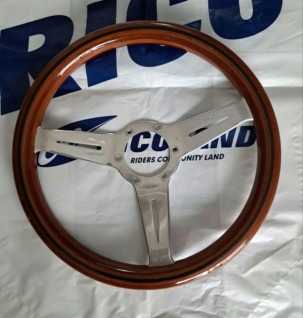 NARDI ウッド3本スポーク ステアリング32.5