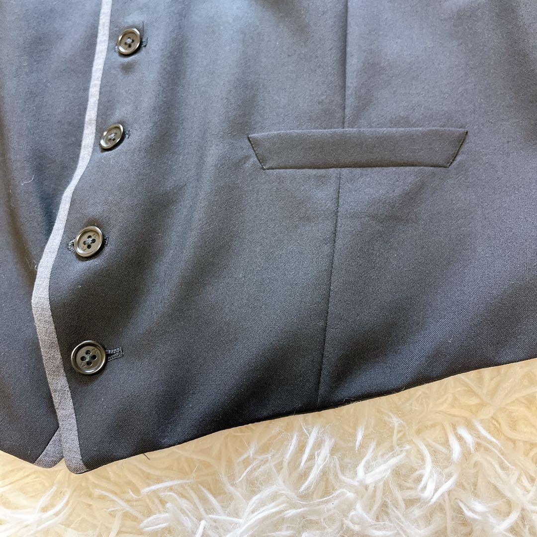 美品✨PSポールスミス 裏地花柄 ウールサテンベスト XLサイズ　パイピング