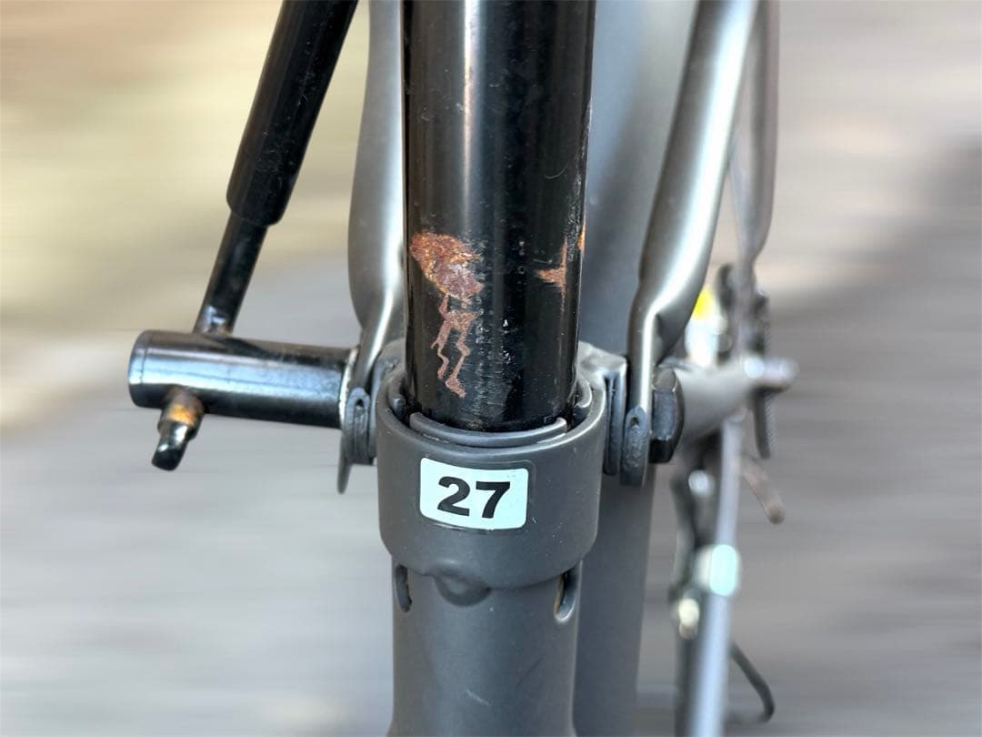 練馬駅周辺引き取り限定 ボールドライン 27インチ 自転車 マットブラック