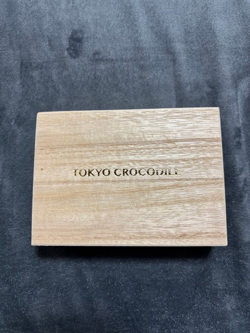 最終価格　TOKYO CROCODILE マットクロコ　無双　縦取り　名刺入れ