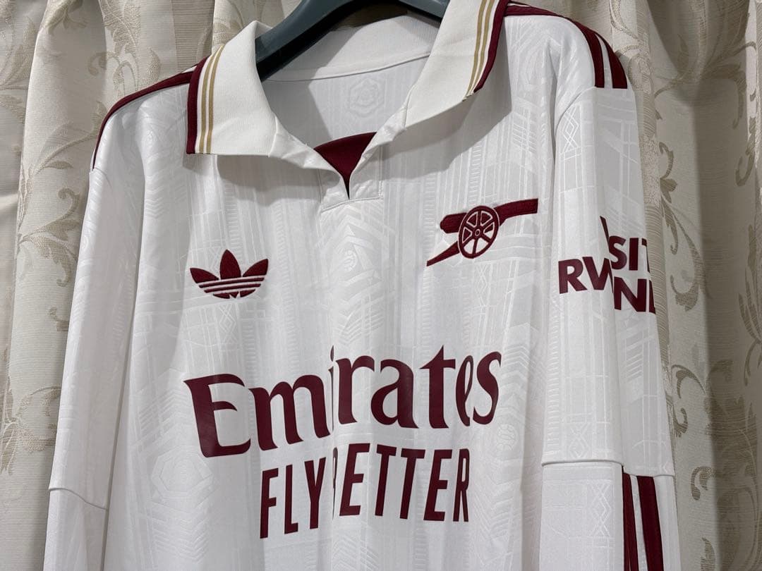 【公式/新品】アーセナル25/26 長袖 サード レプリカ ライス M