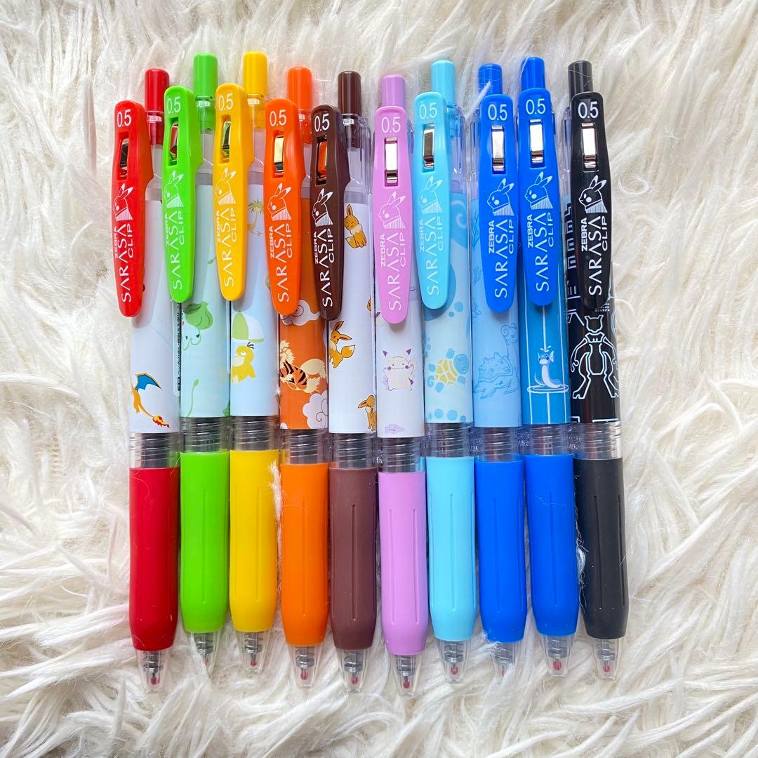 新品 ポケモン Zebra Sarasas 0.5mm ボールペン 12本セット