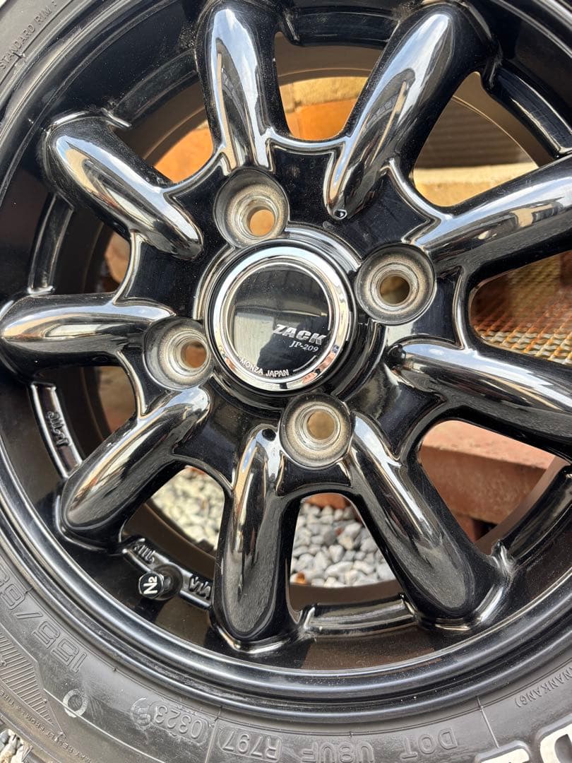 z*y様 マッドスター オフロードタイヤ ホイール4本セット155\65\r13