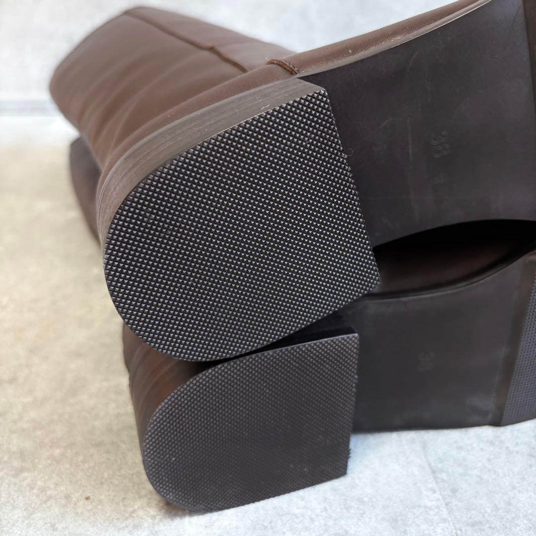 【未使用品】REMME レメ レザー ロングブーツ 24cm ジョッキーブーツ