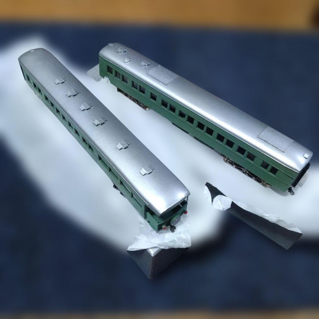 鉄道模型　HOゲージ　マイテ49 マシ29 三軸客車 2両　小高　青大将　つばめ