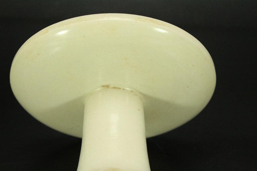 中国美術 白磁 碗 碗台 二件揃 φ12.5cm(LC512)