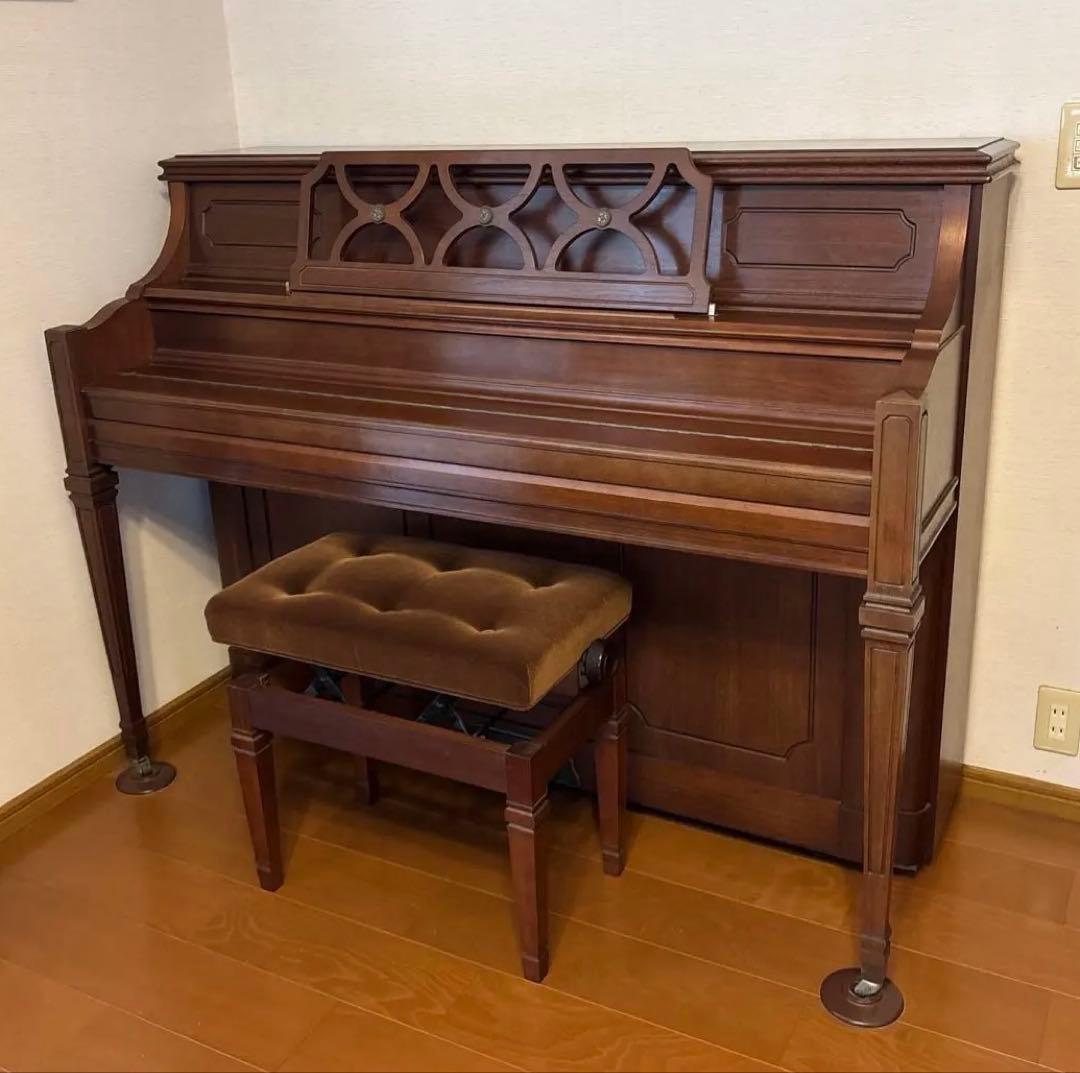【R.7年11月調律・整調済】 KAWAI ピアノKL-62WI 椅子他付属品有