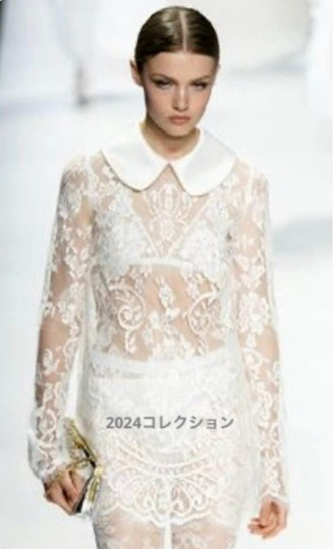 神崎恵★新品タグ付★ Dolce&Gabbana★ボウタイ/シルク最上級レース