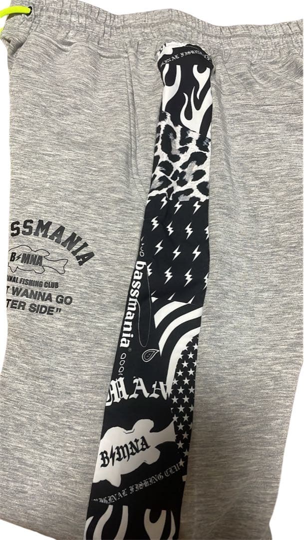 バスマニア セットアップ M ジャージ 上下 bassmania グレー フード