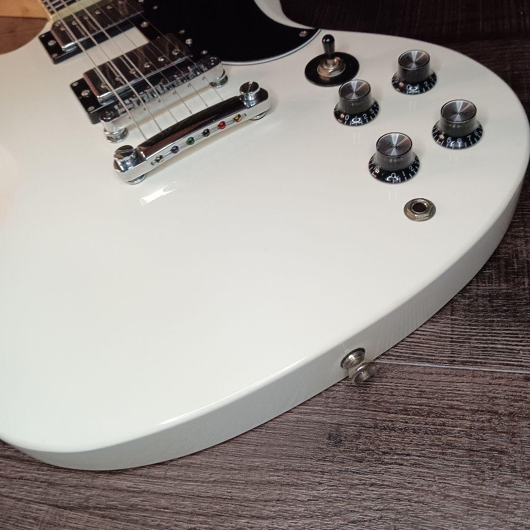 美品 BLITZ ブリッツ SG エレキギター ホワイト 白 エレキギター