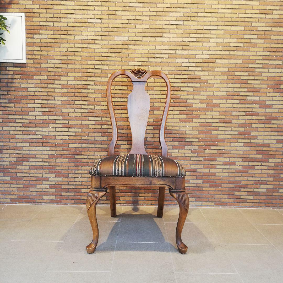 ◇アメリカ製　木製　ビンテージチェア｜椅子　猫脚　アンティーク