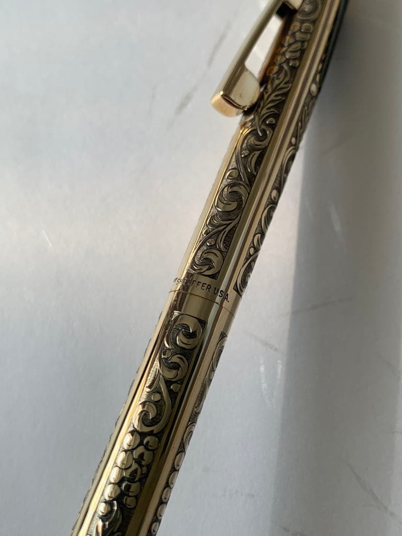 Sheaffer 12K RGP ボールペン ぶどう柄