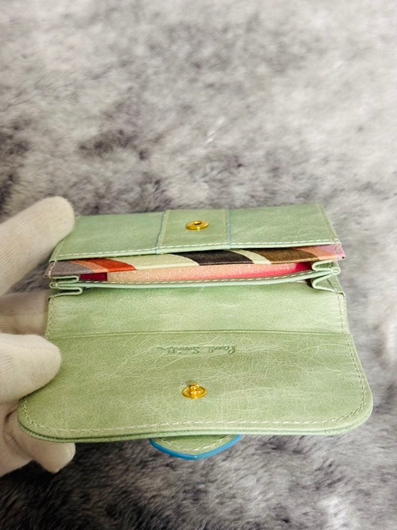 『レアカラー』Paul Smith ポールスミス　名刺入れ スカイブルー　箱