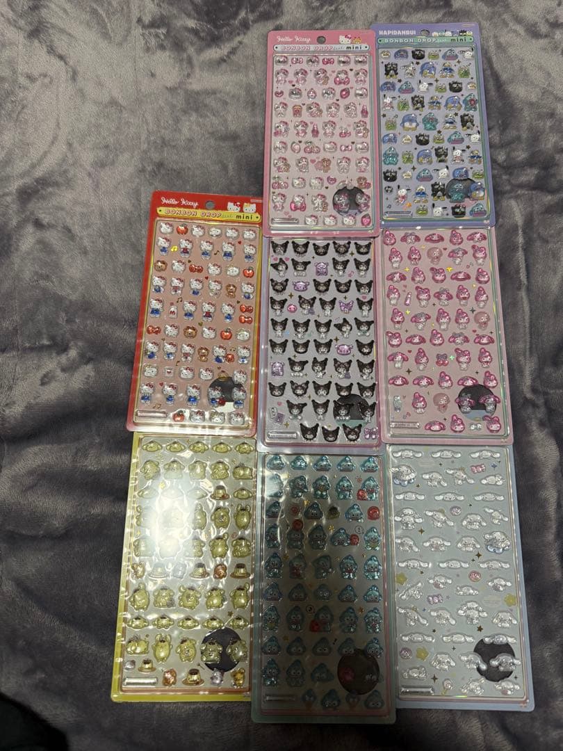 サンリオミニ　ボンボンドロップシール　コンプリート　8点セット　土日値下げ