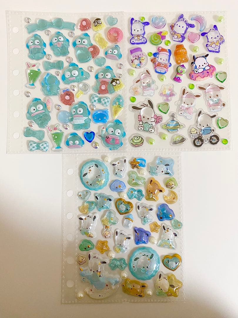 シール帳　完成品　ポチャッコ　はぴだんぶい　キキララ　サンリオ