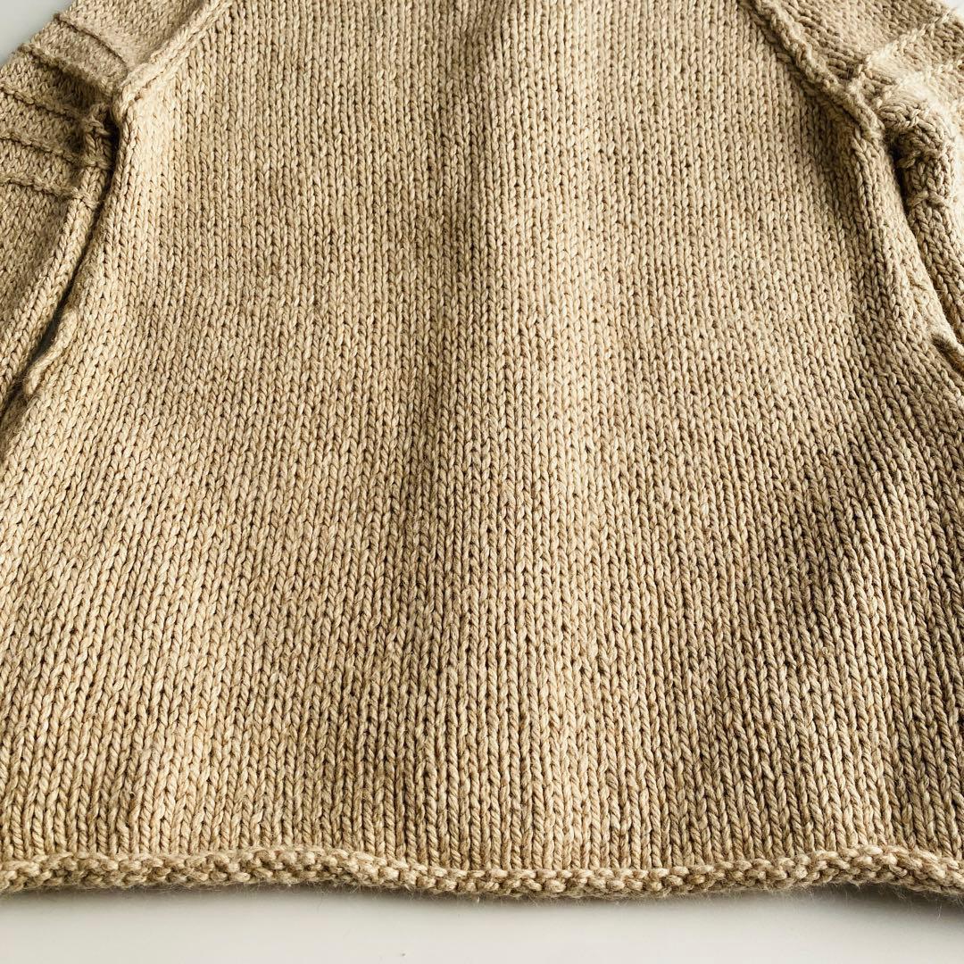 高級素材Y's ワイズ ニットカーディガン アンゴラ 絹 キャメル ヨージ