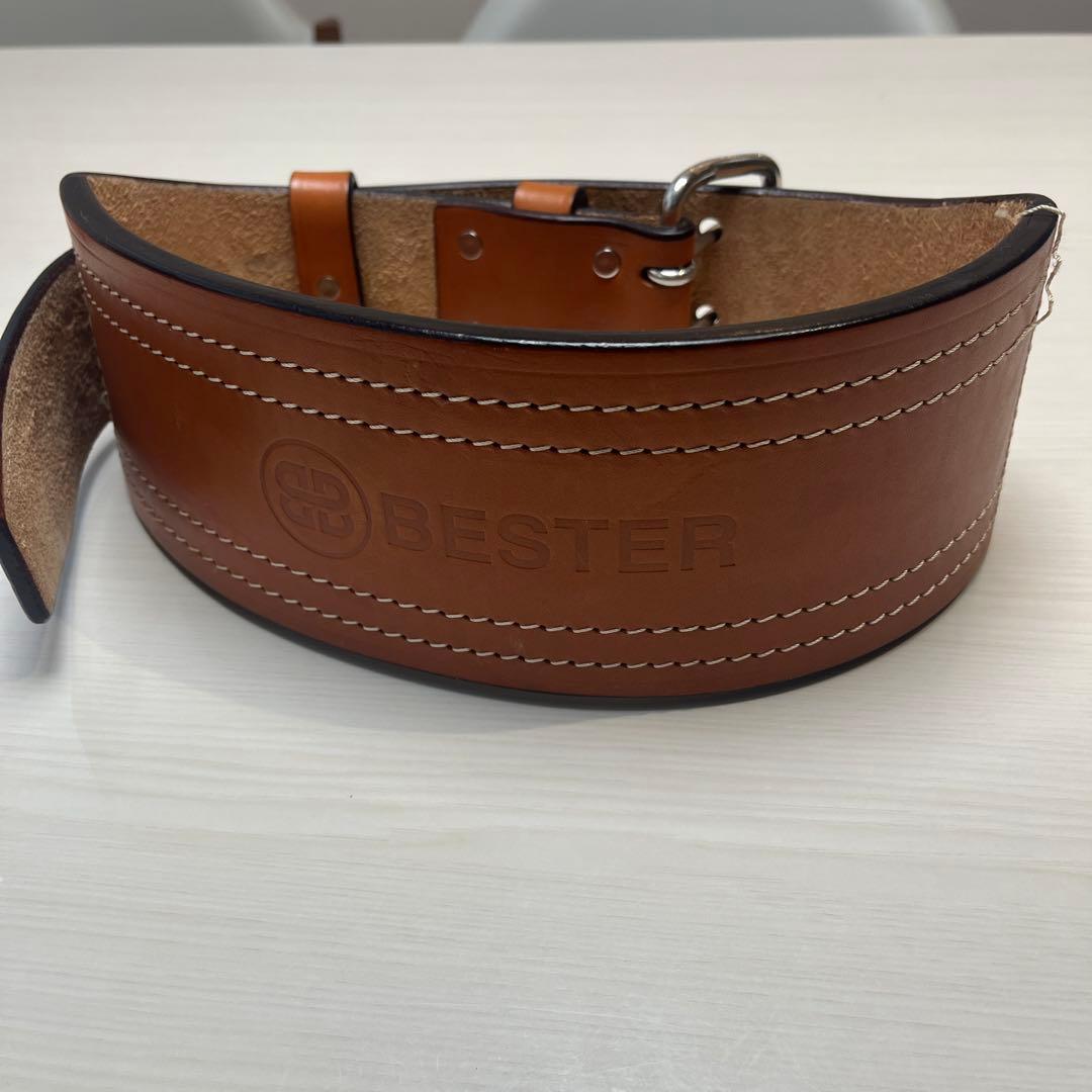 Bester レザー パワーベルト ブラウン