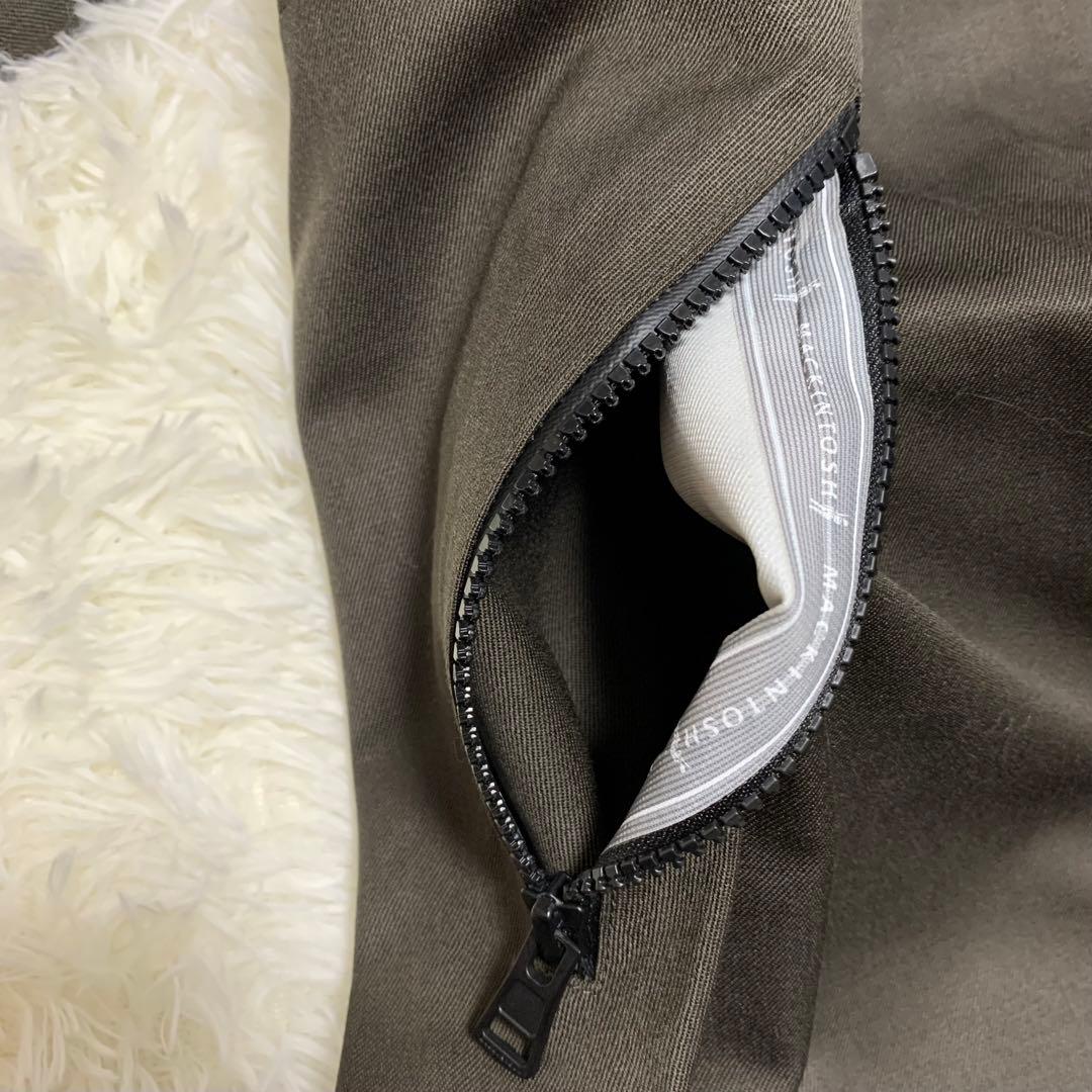 【極美品】マッキントッシュ スカイパーカー グリーン L モッズコート ファー