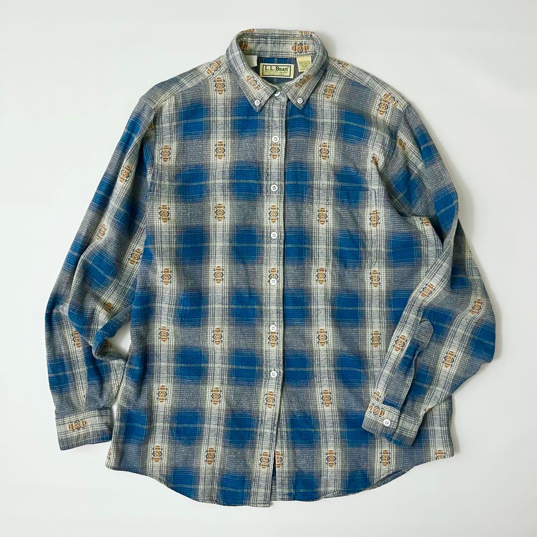 80s L.L. Bean ヴィンテージ フランネルシャツ ネルシャツ USA製