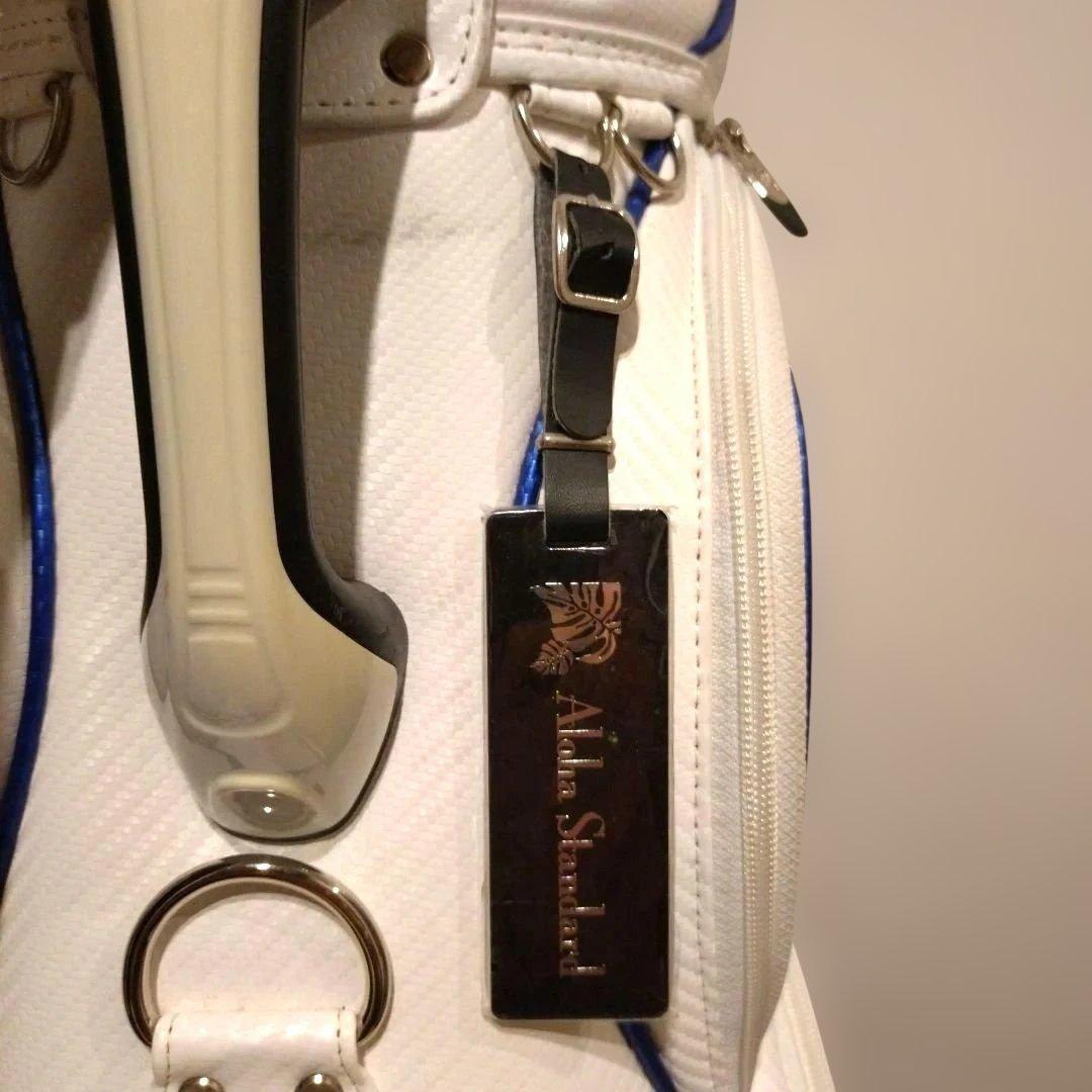 Aloha Standard ゴルフキャディバッグ ホワイト/ネイビー レア