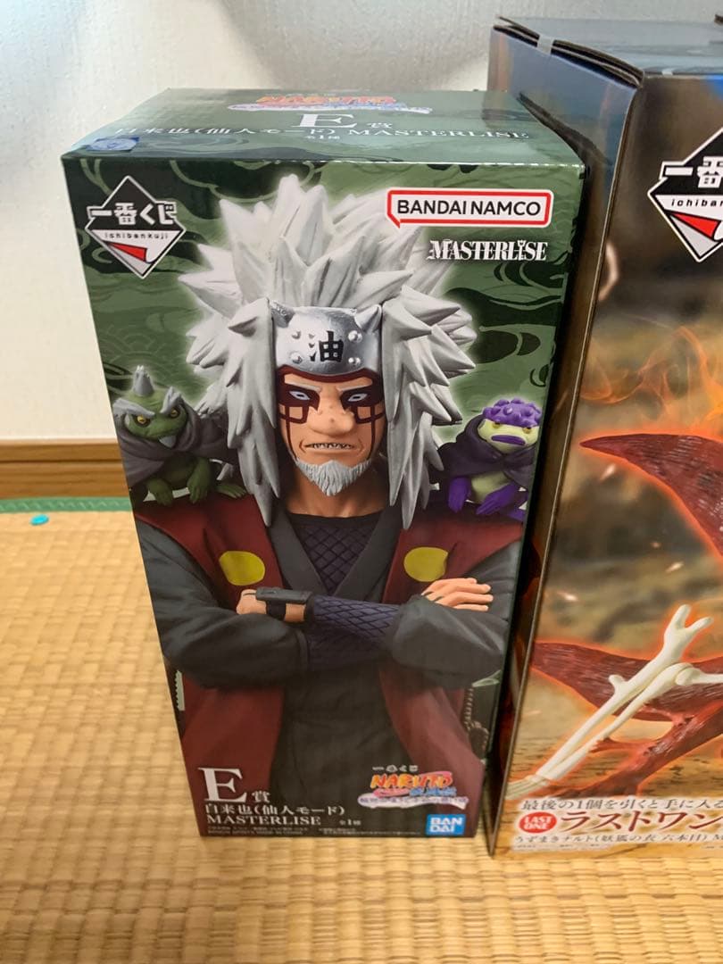 大人気アニメNARUTOフィギュアまとめ売りナルト自来也キラービー3体セット