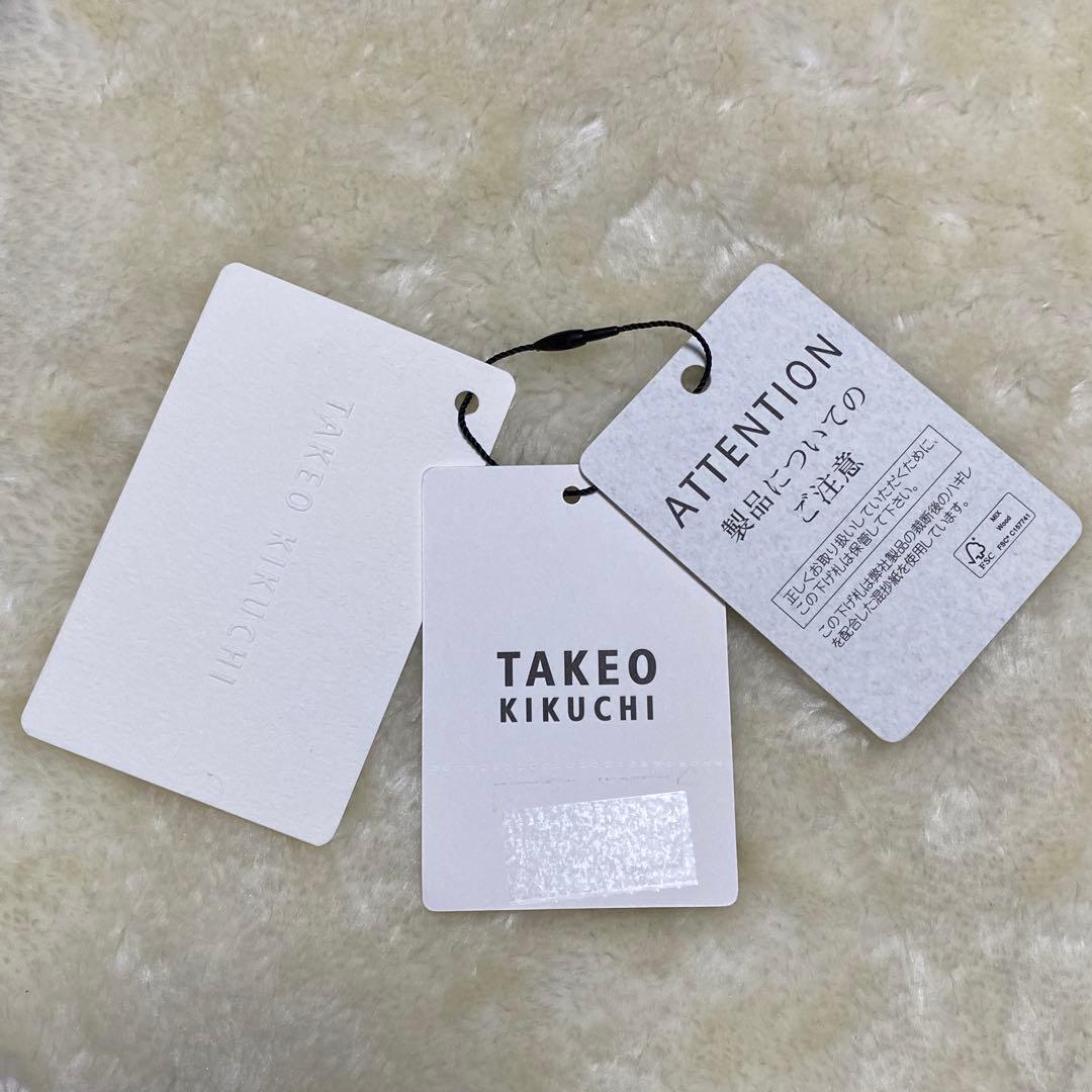 新品未使用✨タケオキクチ名刺入れカードケース黒青バイカラー　アシンメトリーレザー