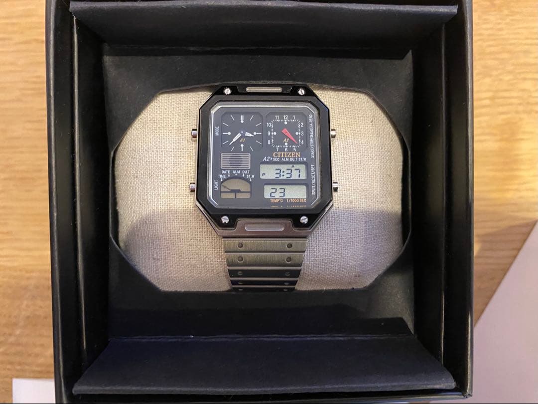 CITIZEN RECORD LABEL THERMO SENSOR ブラック