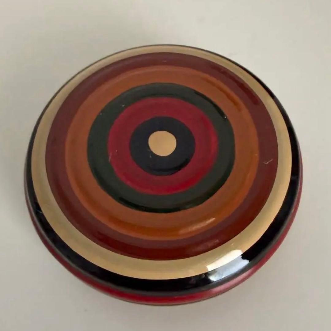 【未使用】木製　茶道具三点セット　独楽　箱付き