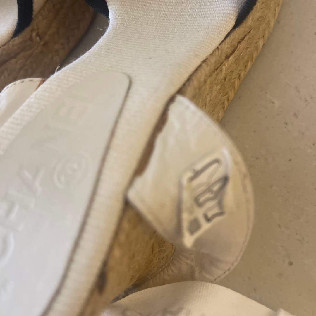 CHANELシャネル サンダルシューズカメリアココマーク ウェッジソール23cm