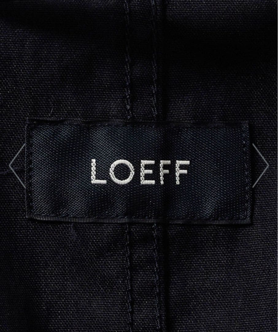 LOEFF ロエフ OX スタンドカラー ミリタリーコート BLACK