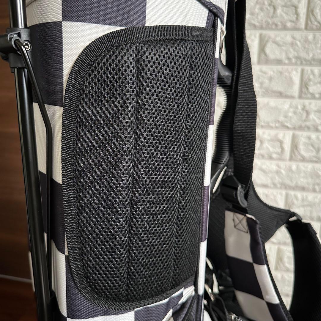 未使用 AZROF スタンド 6.5型 キャディバッグ チェッカーBK