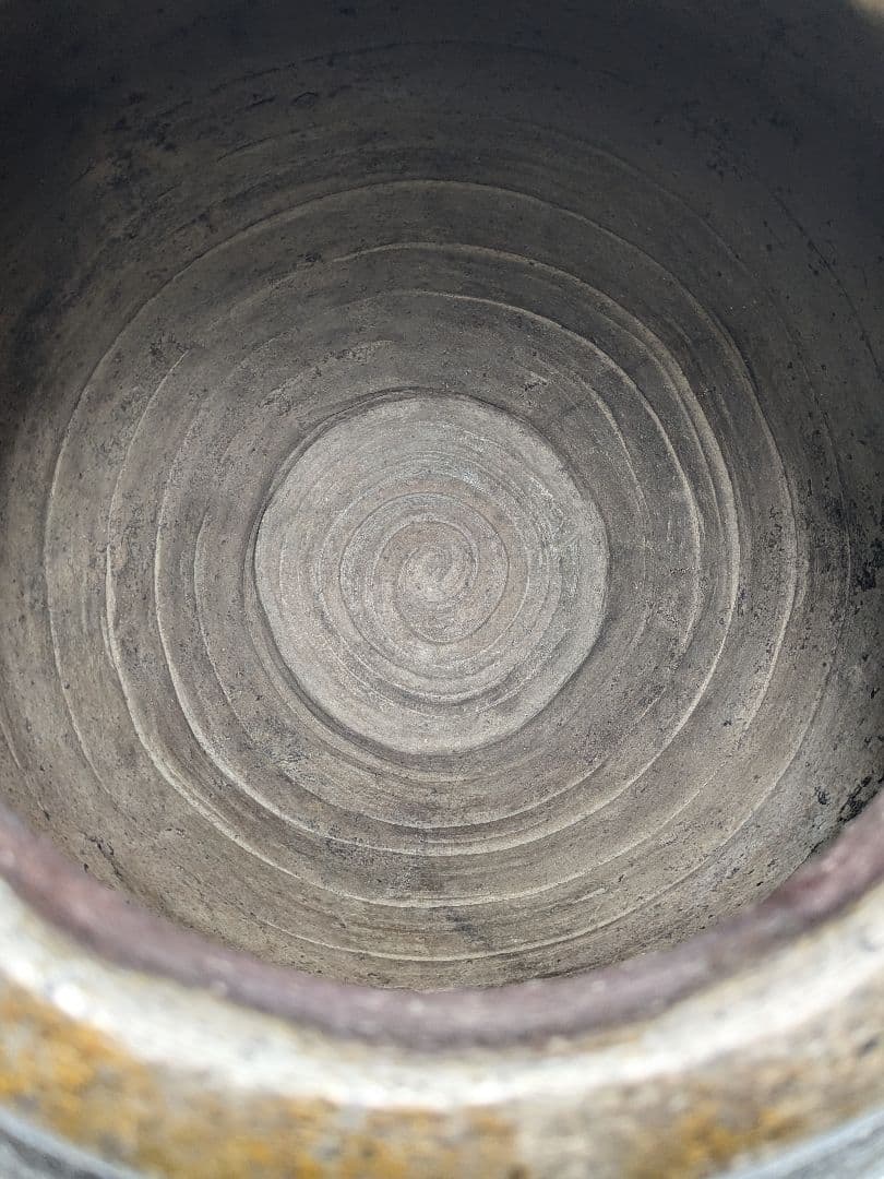 室町末期～江戸初期 古備前 波状文壷 壺 備前焼 つぼ 置物 飾り物 造花用花入