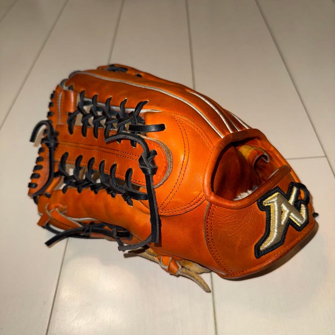ATOM 硬式グローブ 左利き用　オレンジ