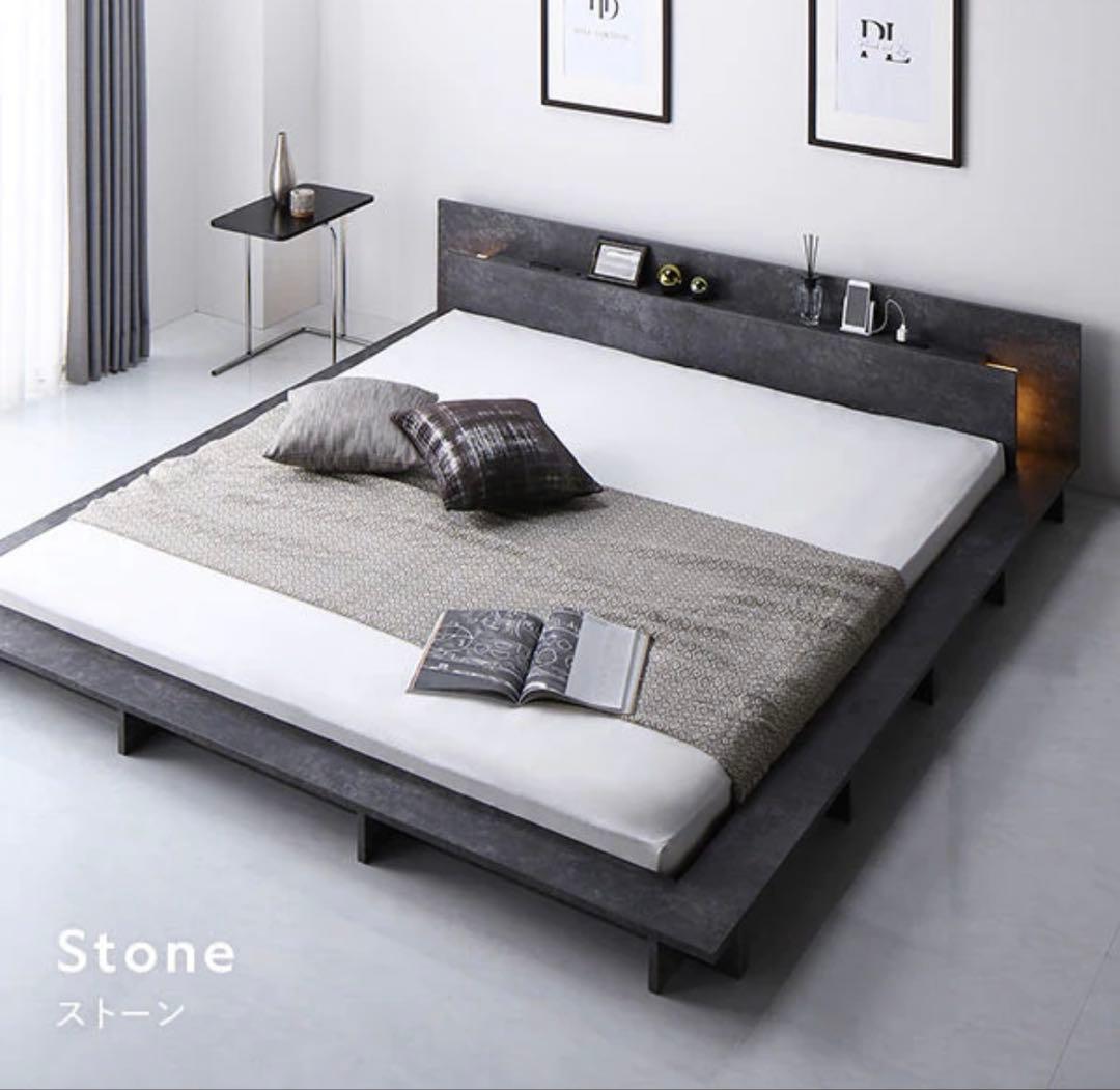 照明付きステージベッド『RELAIR リレア』 ダブル / ベッドフレームのみ