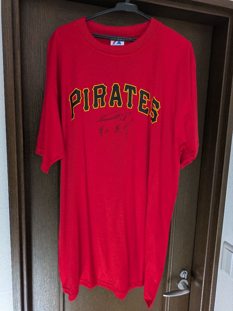 桑田真澄 サイン入り パイレーツ Tシャツ　MLB