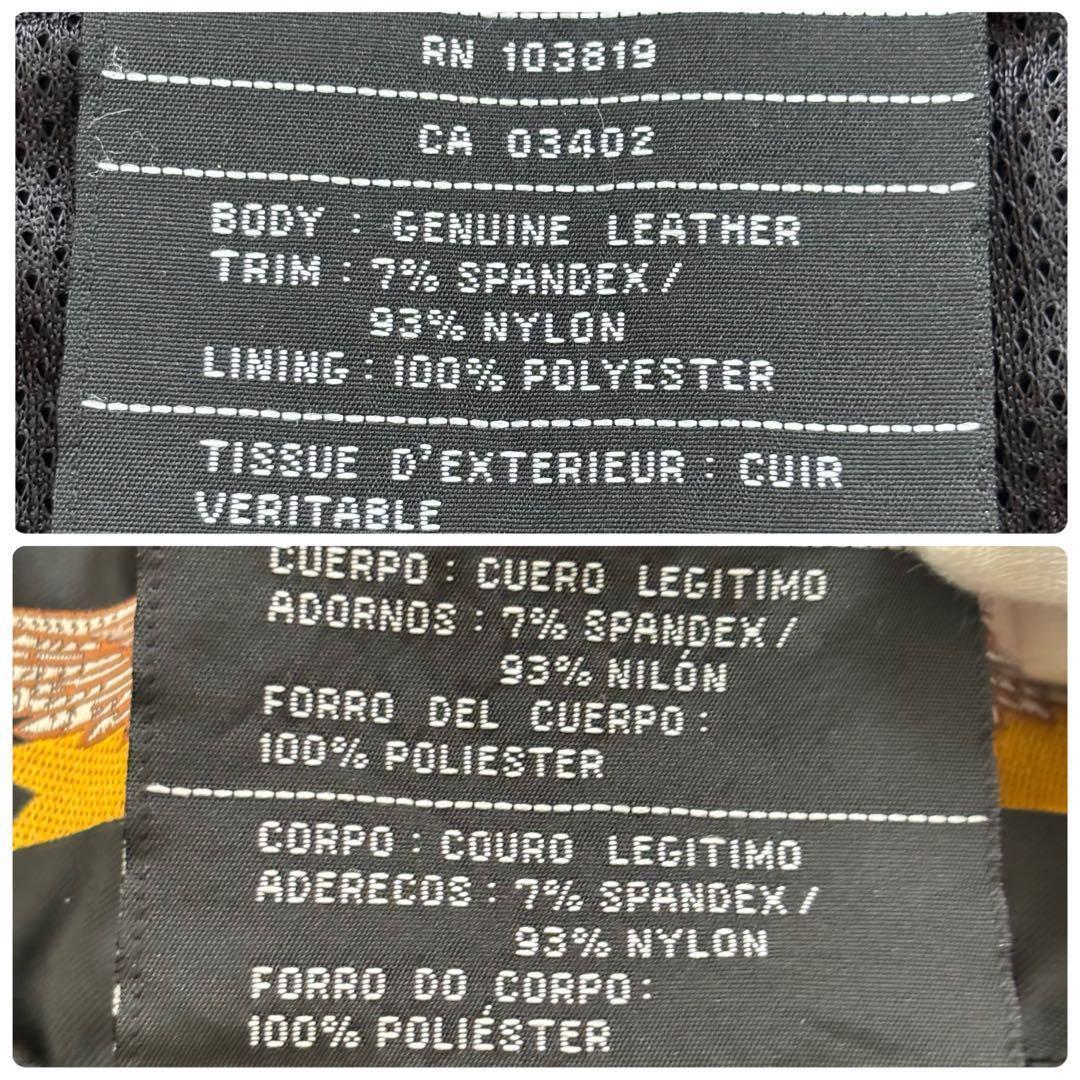 ハーレーダビッドソン シングル ライダースジャケット 革ジャン レディースL