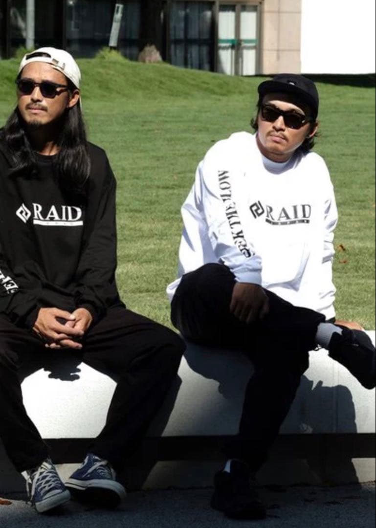 Raid Japan ロンT OFFICIAL LOGO ブラック 長袖