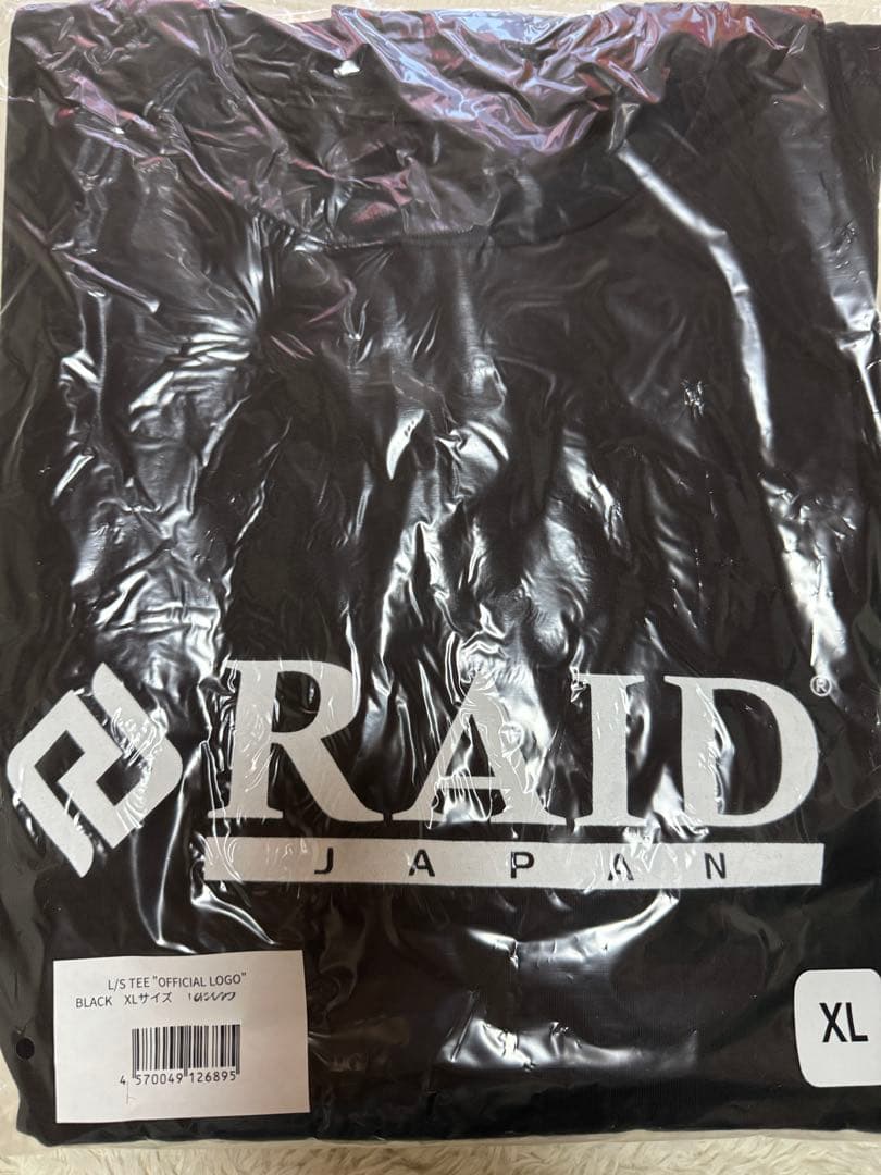 Raid Japan ロンT OFFICIAL LOGO ブラック 長袖