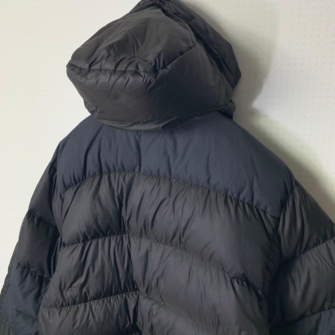 90s Marmot ダウンジャケット M パルバッド 肉厚 ブラック 刺繍ロゴ